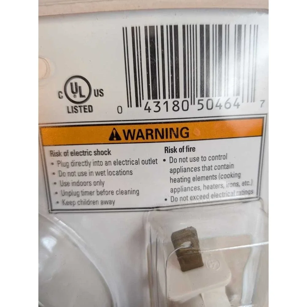 GE Easy Reach 24 Hour‎ Plug-In Timer Model GE5116N For Lamps Appliances